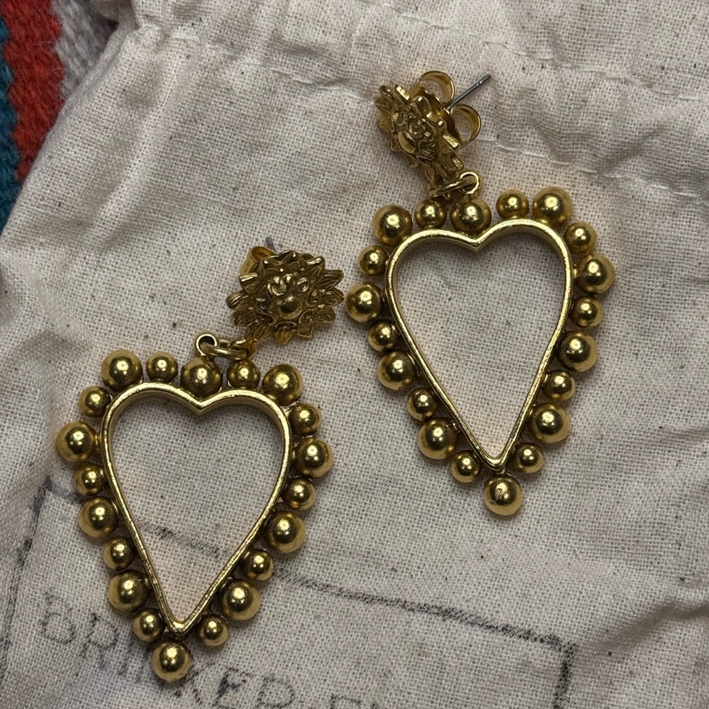 Brinker + Eliza ✨ Heart of Gold Earrings - Picture 4 of 8